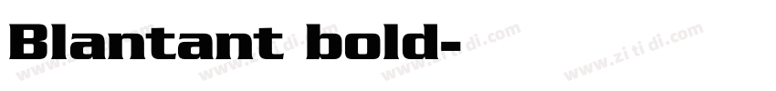 Blantant bold字体转换